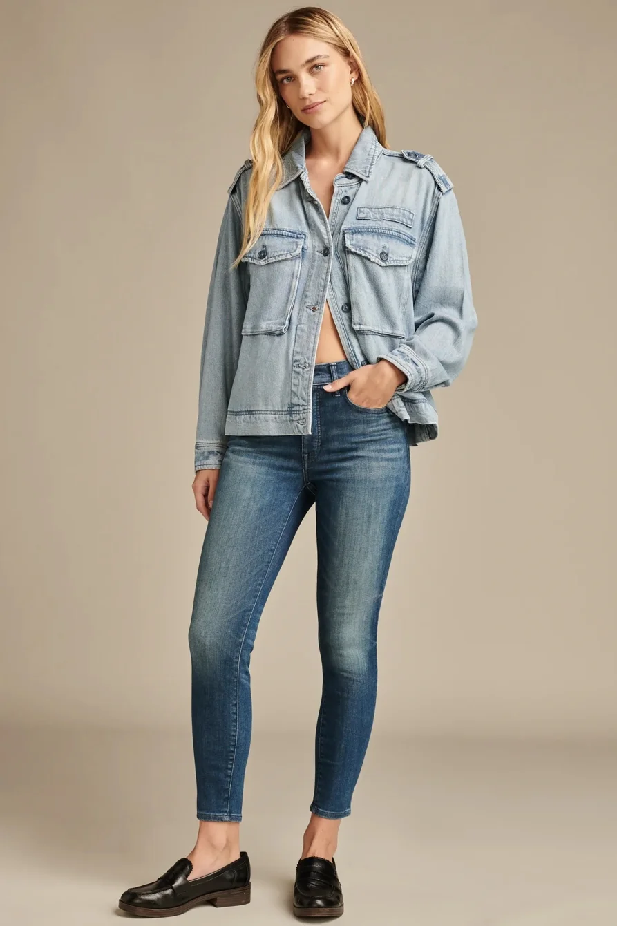 Image of Lucky Brand High Rise Bridgette Skinny - Women's Pants Denim Skinny Jeans in Gemini