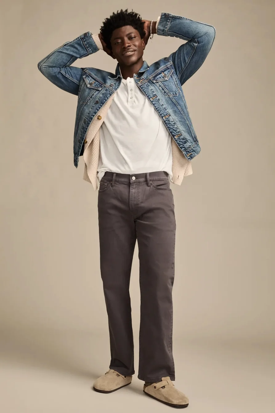 Image of Lucky Brand 363 Vintage Straight - Men's Pants Denim Straight Leg Jeans in Fawn
