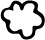 A line drawing of a cloud