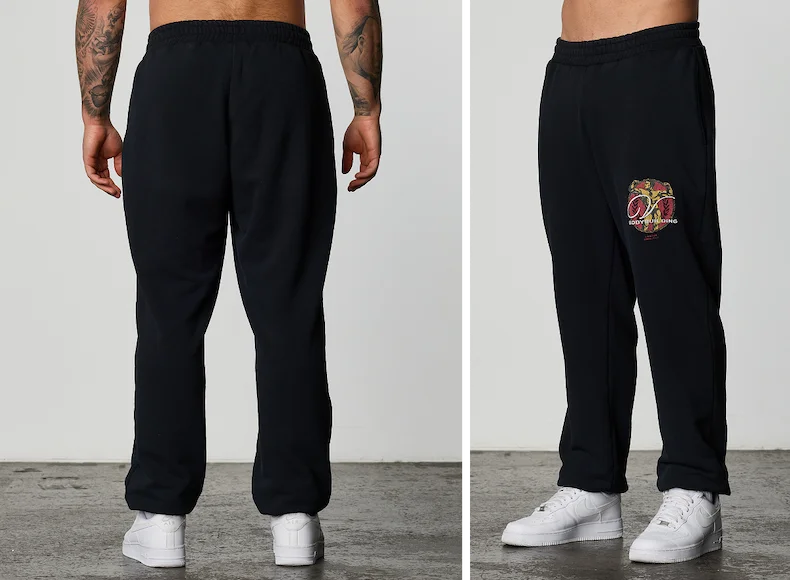 GOLDEN BOY BLACK CUFFED JOGGER