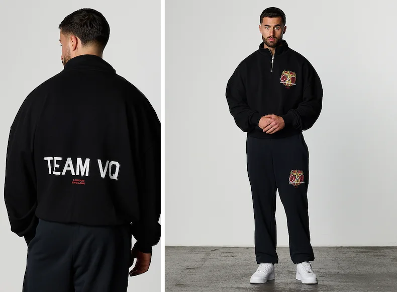 GOLDEN BOY BLACK 1/4 ZIP