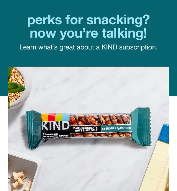Perks for snacking? Now you're talking!