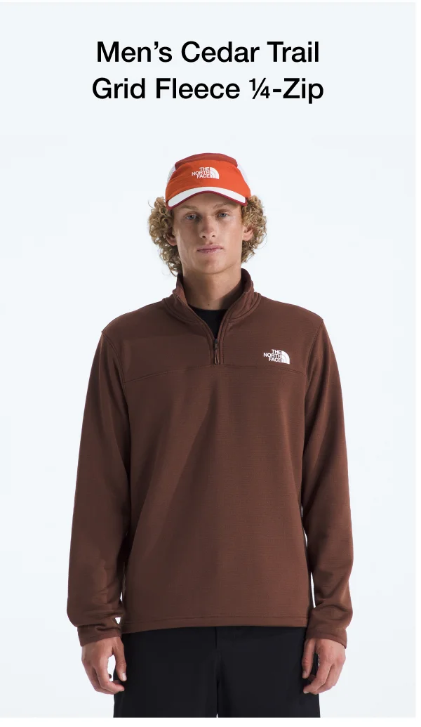 Men’s Cedar Trail Grid Fleece ¼-Zip