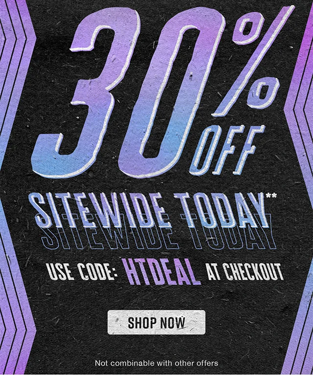 Hours Left Flash Sale 30% Off Sitewide Today Use Code discount code at Checkout Not Combinable with Other Offers Shop Now