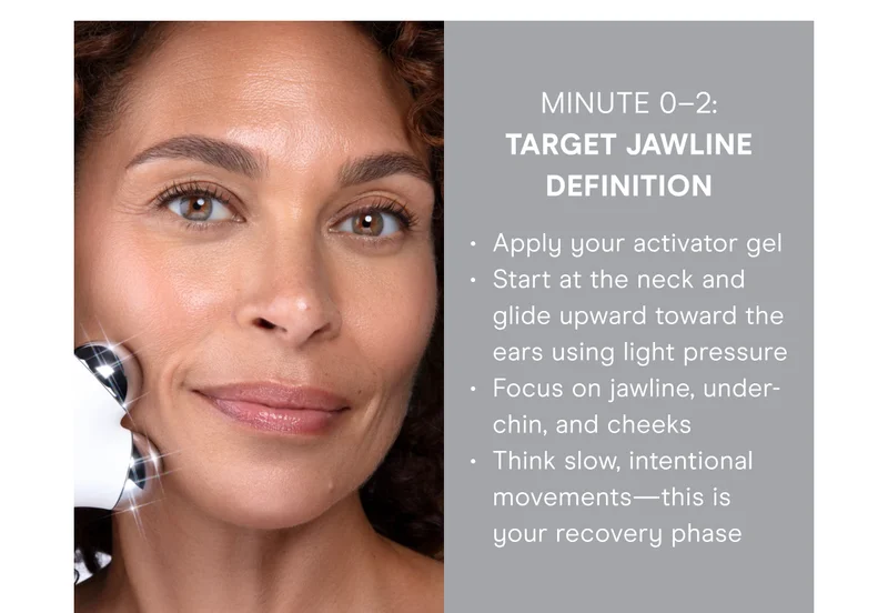 Minute 0–2: Target Jawline Definition