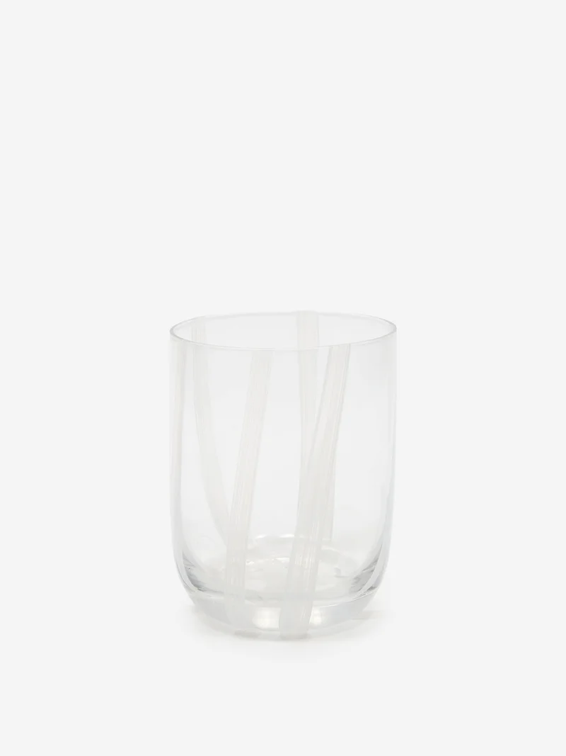 Image of Normann Copenhagen Stripe Glass 39cl - White Stripes