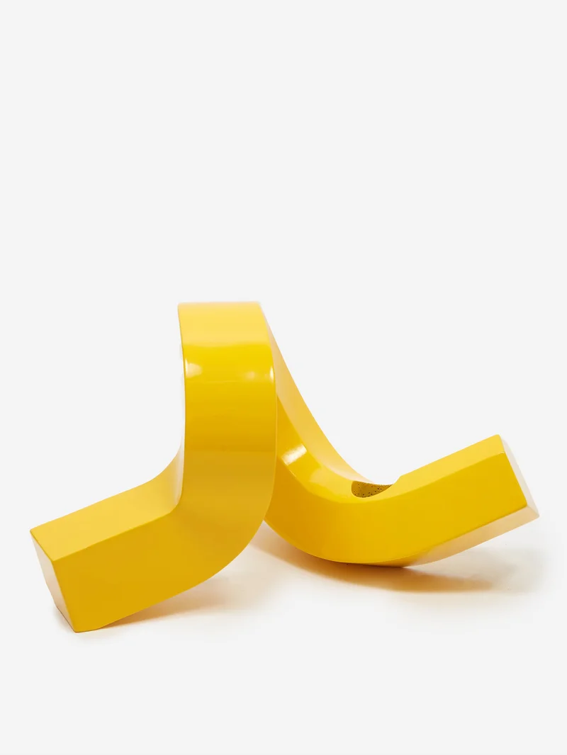 Image of Normann Copenhagen Crooked Candlestick One - Yellow