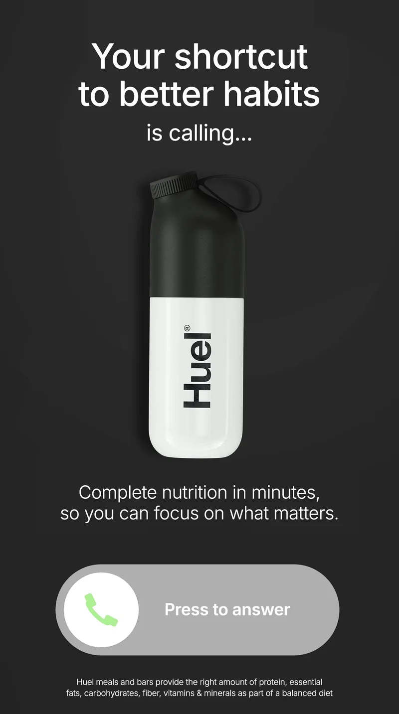 Your shortcut to better habits is calling... Complete nutrition in minutes, so you can focus on what matters.
