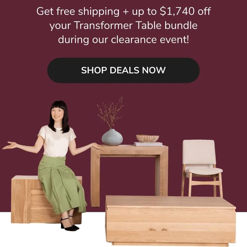 Marie Kondo x Transformer Table