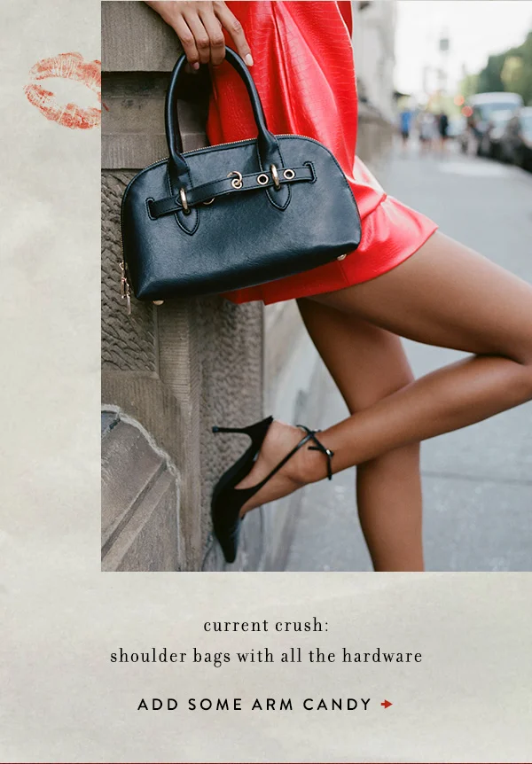 current crush: shoulder bags with all the hardware, add some arm candy