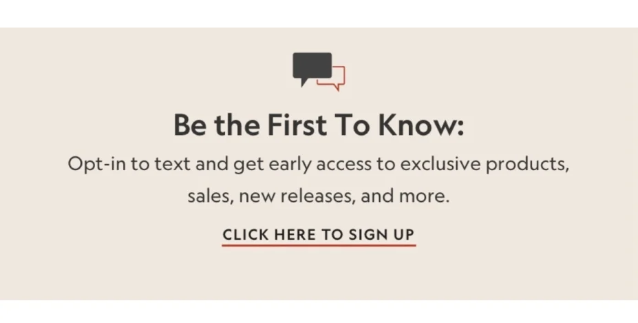 SMS Sign up
