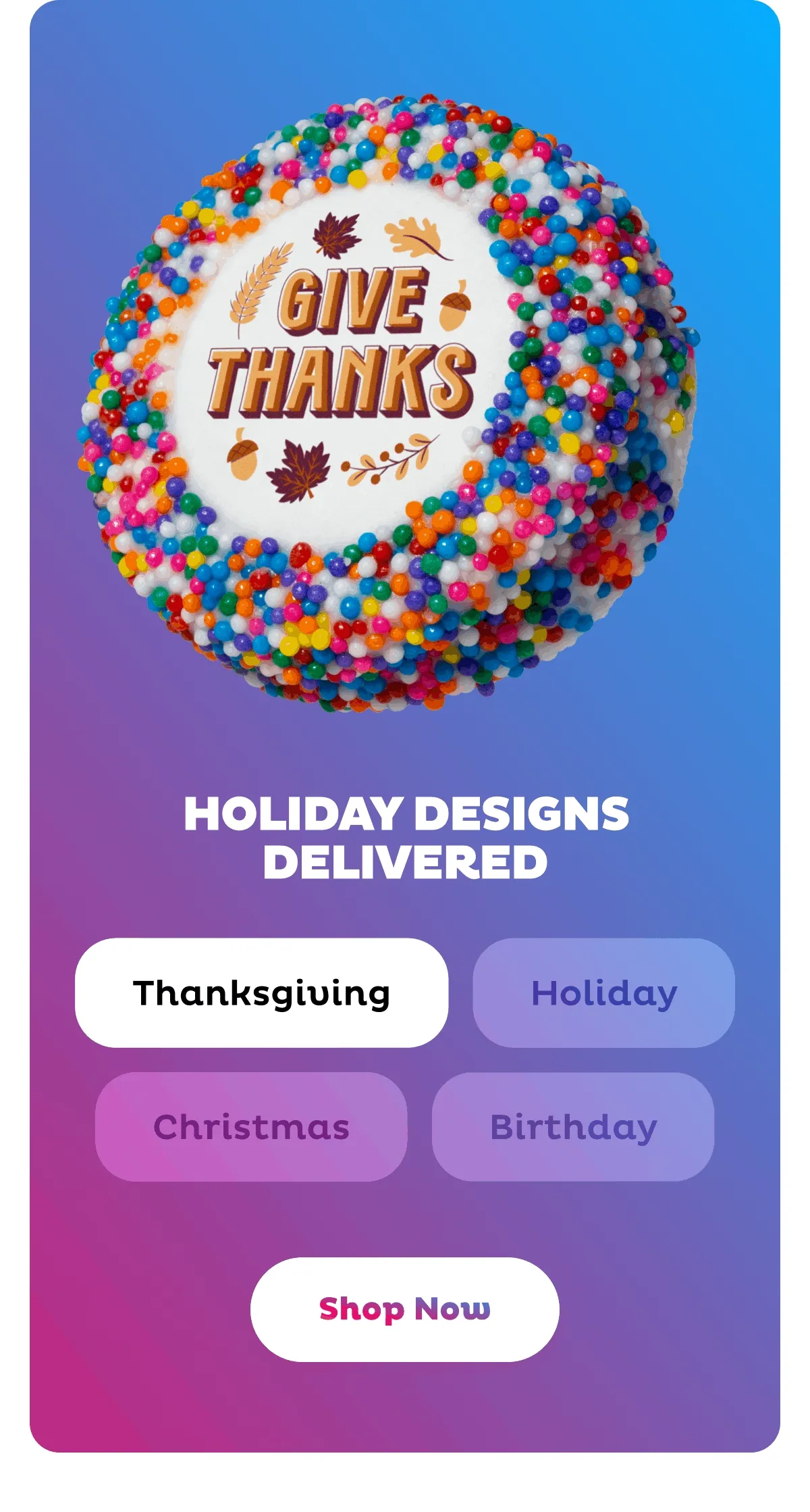Shop birthday and holiday designs