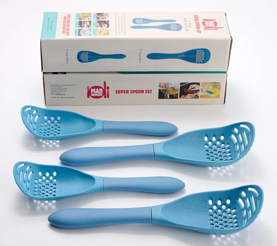 Mad Hungry S/2 Small and Medium Super Spoons w/ Gift Boxes