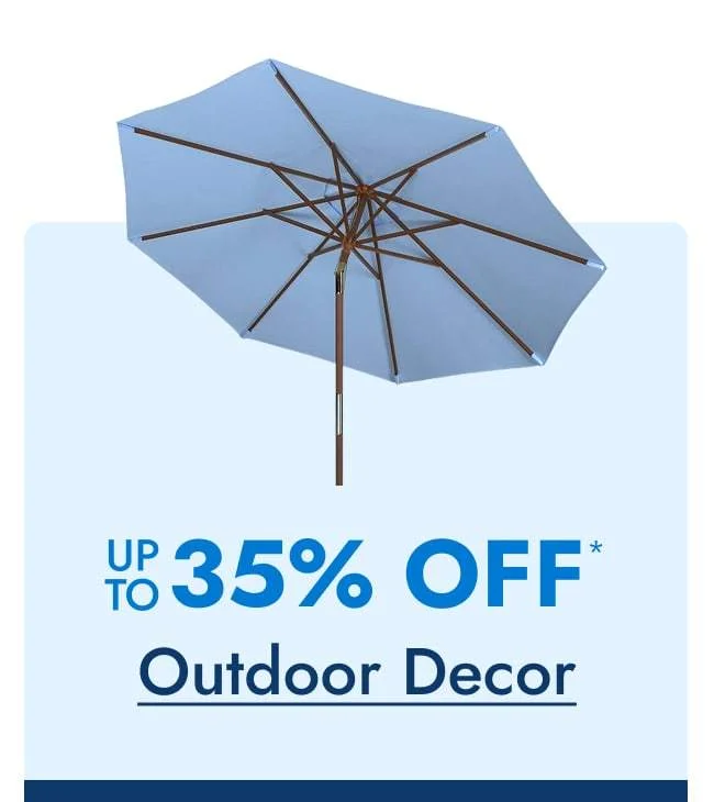 Outdoor Decor Up to 35% Off