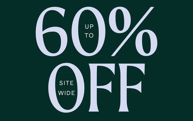 Up to 60% off
