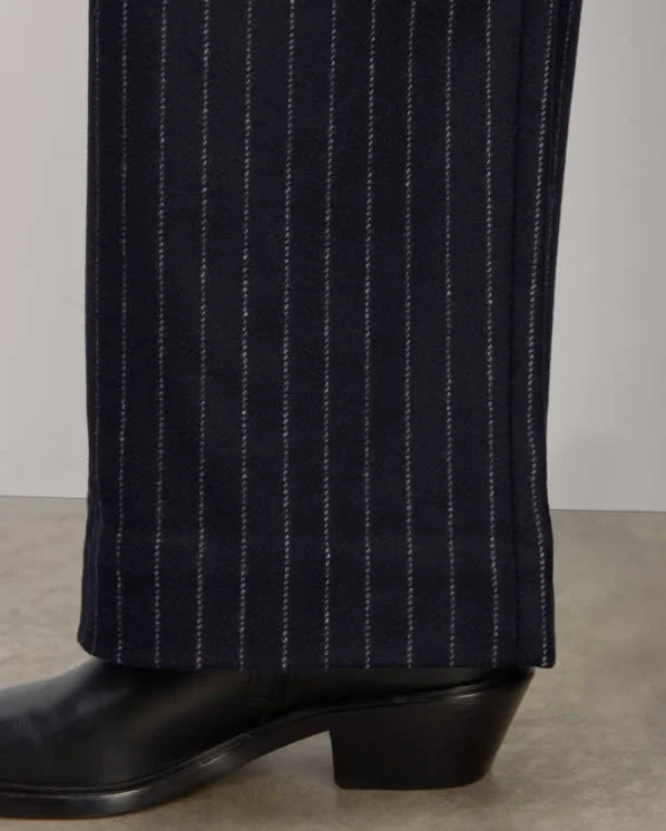 [Image] The Draper Pant in Wool | Navy / White
