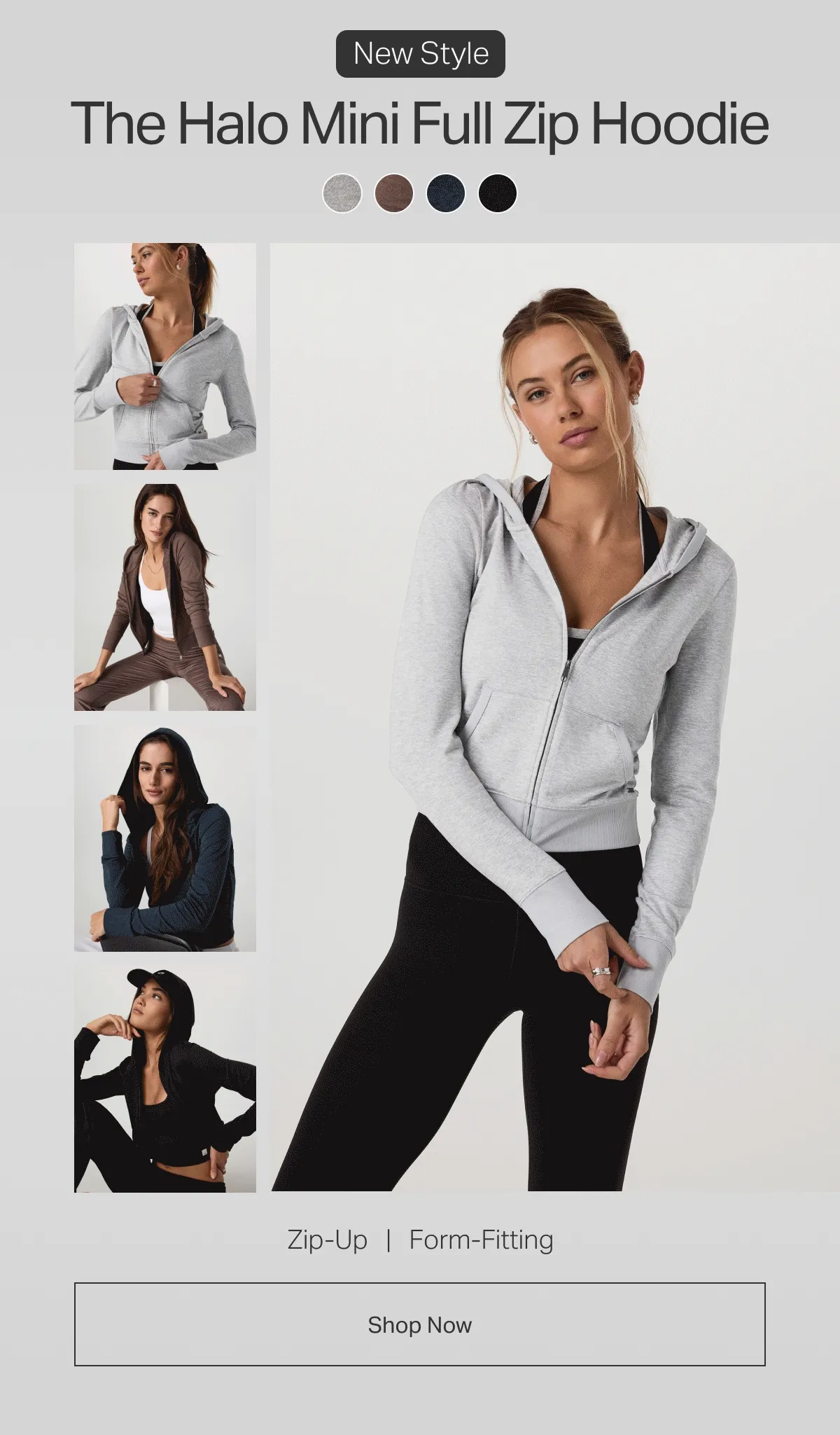 The Halo Mini Full Zip Hoodie