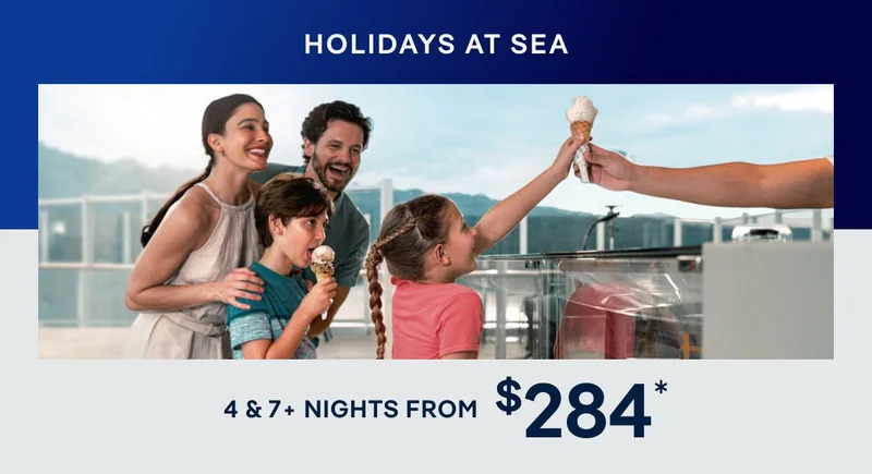 Holidays at Sea – 7+ Nights – Click to View Cruises & Book Now