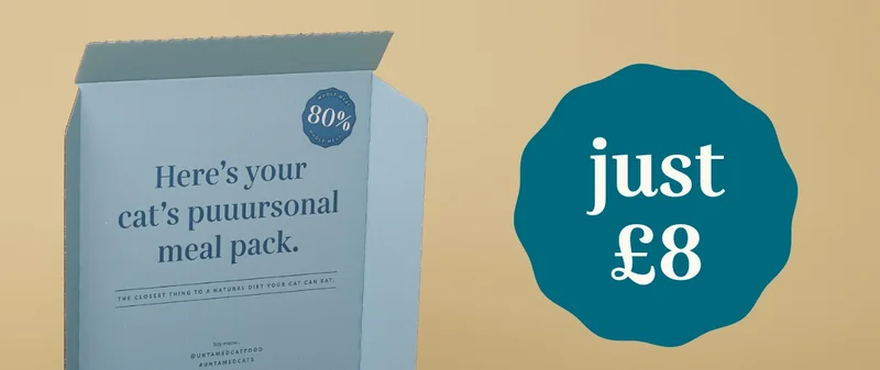 Our £8 trial box contains a variety of 12 different Untamed recipes. Discover which recipes your cat will go wild for.