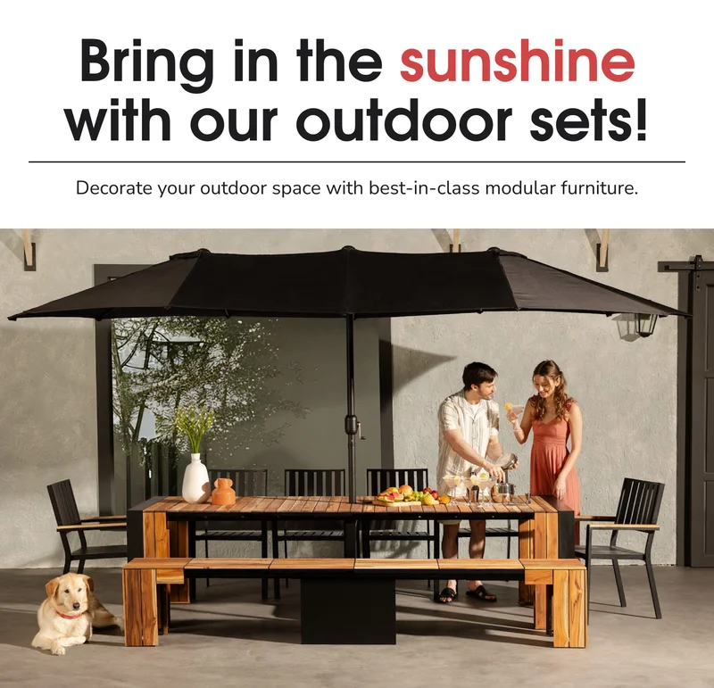 Bring in the sunshine with our outdoor sets!