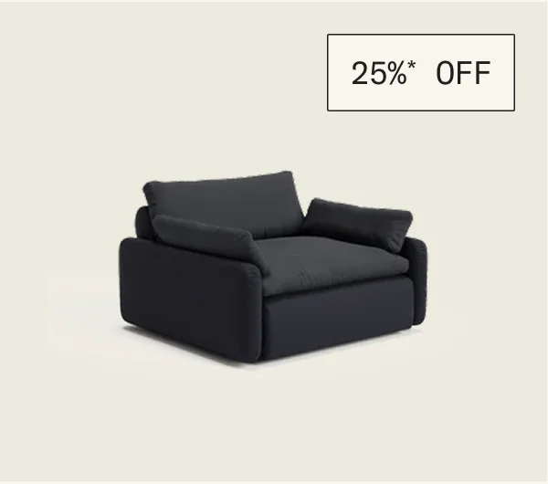 Save 25%* on The Sink Down Sectional & Lounge Chair