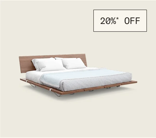 Save 20%* on The Bed Frame & Add-Ons