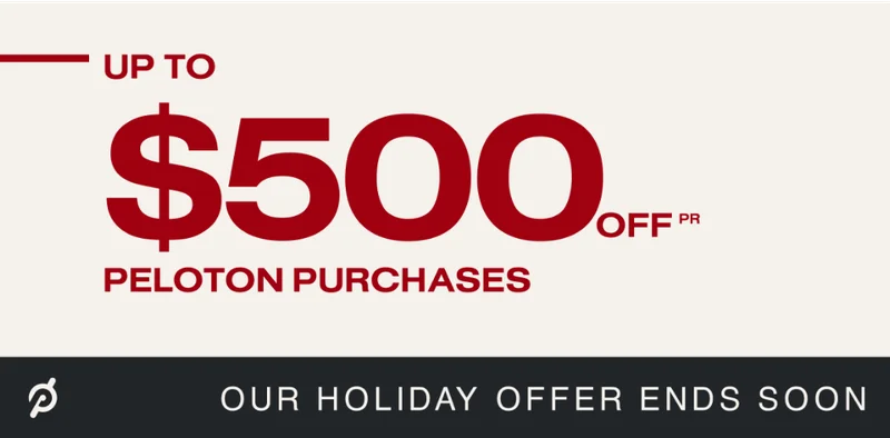Up to $500 off Peloton purchases