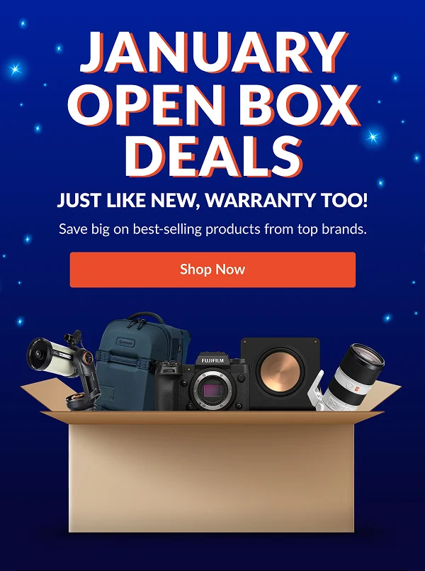 JANUARY OPEN BOX DEALS | Shop Now