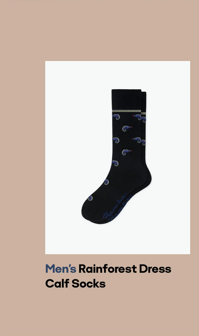 Men's Rainforest Dress Calf Socks