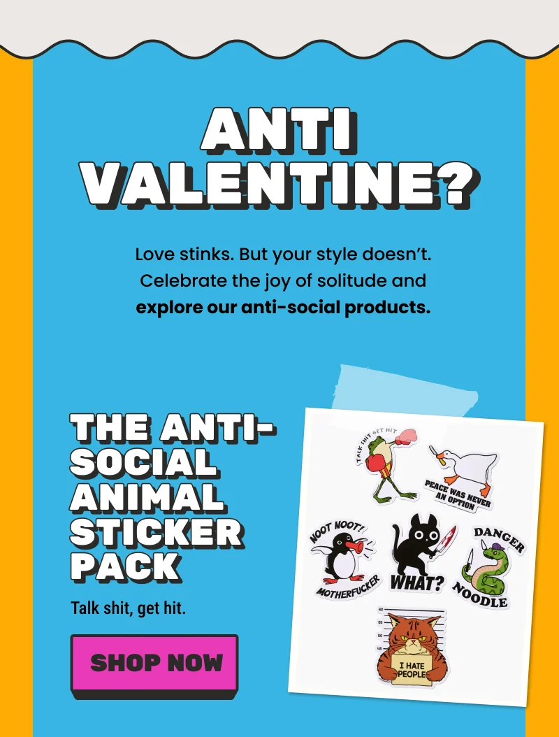The Anti-Social Animal Sticker Pack