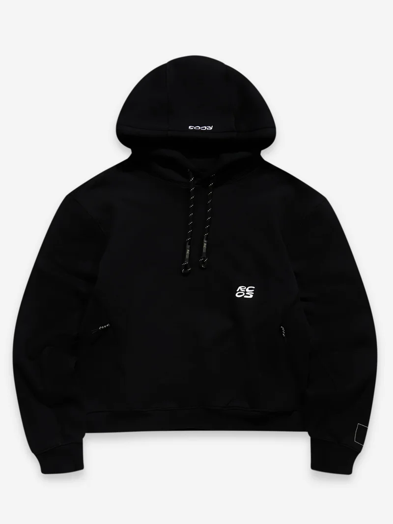 Image of RCOS Stack Logo Hoodie - Black