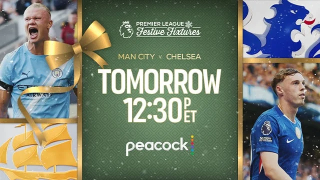 Premier League Festive Fixtures: Chelsea v. Aston Villa Sat 12/27 at 12:30p ET on NBC & Peacock