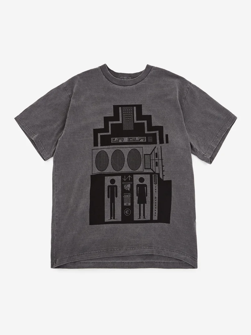 Image of C.E Cav Empt Overdye C4V EMP7 T-Shirt - Charcoal