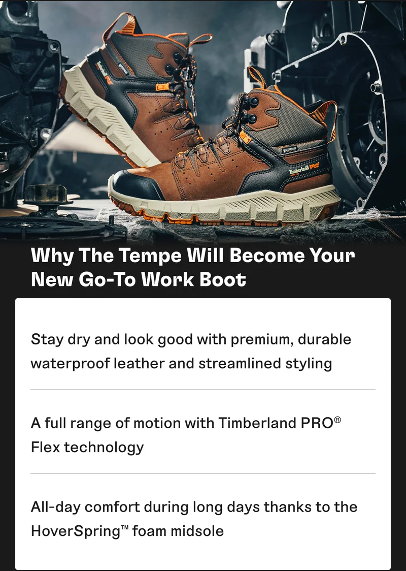 The Tempe will become your new go-to work boot