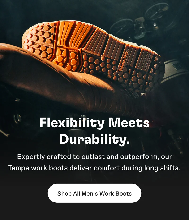 Flexibility Meets Durability. Shop All Men's Work Boots.