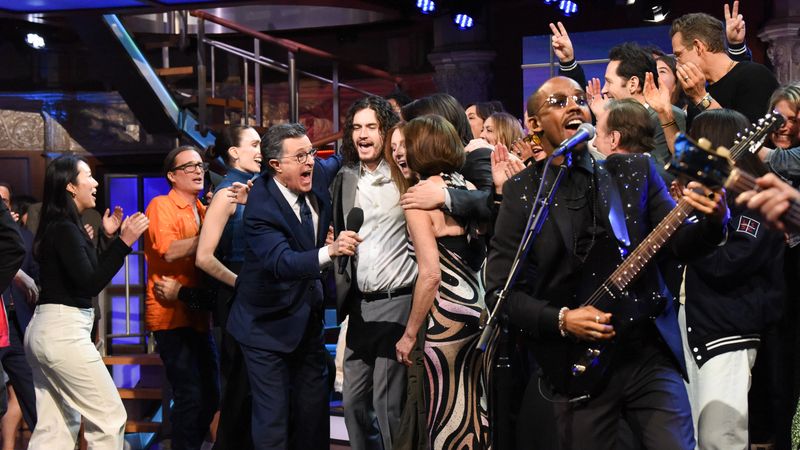 Stephen Colbert and friends on ‘The Late Show’ finale