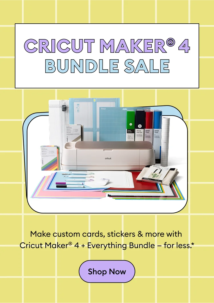 cricut maker 4 bundle sale.