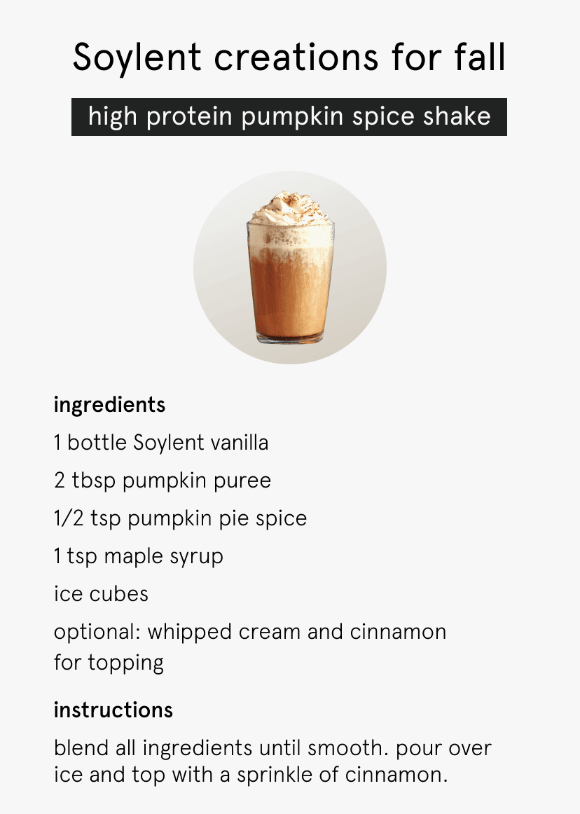 high protein pumpkin spice shake
