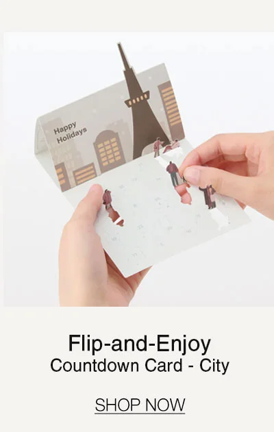 Shop Flip-and-Enjoy Countdown Card - City
