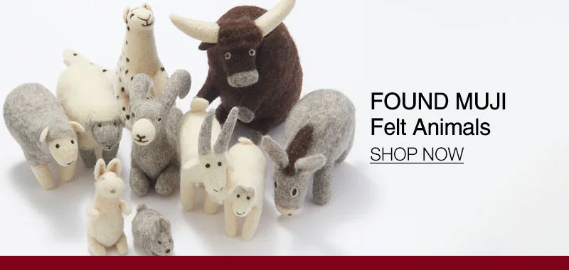 Shop Found MUJI Felt Animals