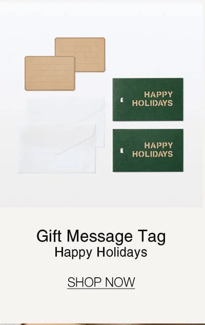 Shop Gift Message Tag - Happy Holidays