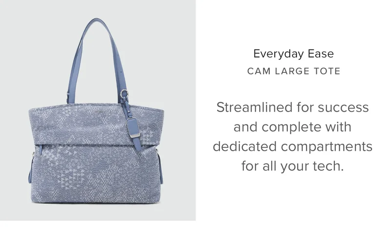 Cam Large Tote - Denim Blue