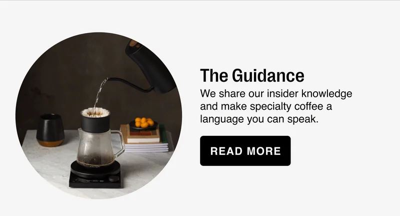 The Guidance We share our insider knowledge and make specialty coffee a language you can speak [Read more]