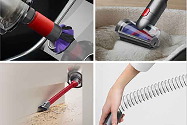 The Dyson Clean+Wash Hygiene hard floor cleaner cleans spills and dry debris from a hard floor.