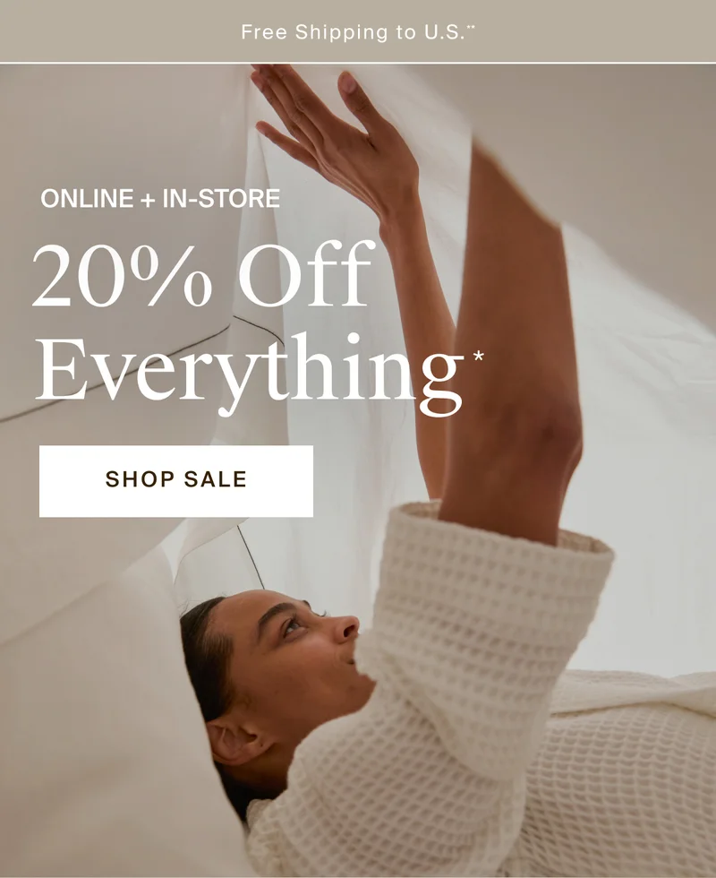 20% Off everything. Shop Sale!