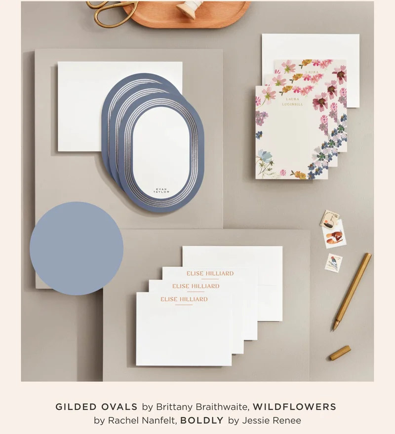 Gilded Ovals, Wildflowers, Boldly