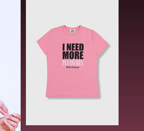 JUICY PLEASURES BABY TEE (WOMEN'S)