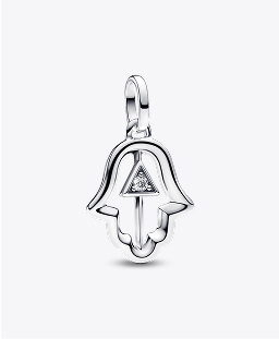 Hamsa Hand Medallion Charm