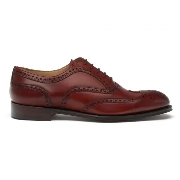 Arthur III Oxford Brogue in Dark Leaf Calf Leather