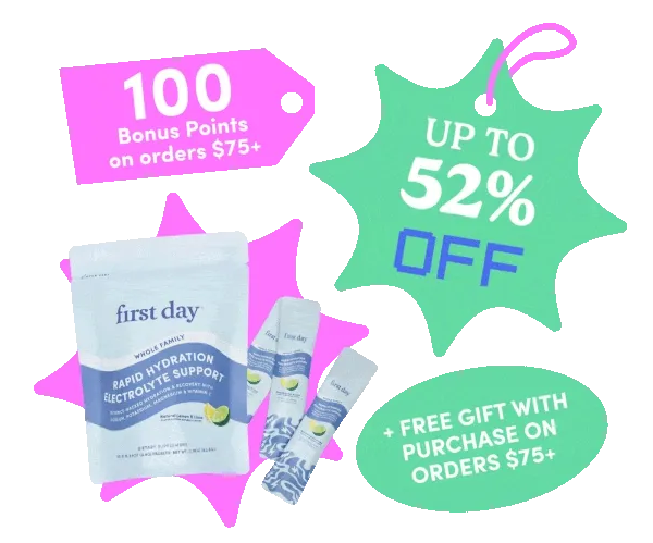 Up to 52% OFF + 100 bonus points + Free Gift
